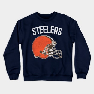 Cleveland Browns/Pittsburgh Steelers Meme Mashup Design Crewneck Sweatshirt